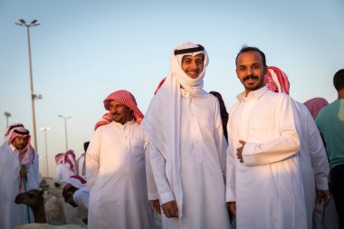 Buraydah, Suudi Arabistan, 4 Ağustos 2023: Buraydah şehrindeki deve pazarı