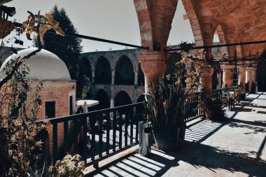 Great Inn-Byk Han is the largest caravansarai on the island of Cyprus, North Nicosia .It was built by the Ottomans in 1572. There are several courtyard cafes and souvenir shops inside the inn.