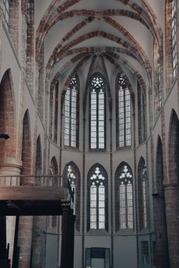 Famagusta, Cyprus September 27, 2019  Inside of the Lala Mustafa Pasha Mosque formerly St. Nicholas Cathedral.