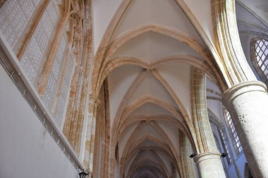 Famagusta, Cyprus September 27, 2019  Inside of the Lala Mustafa Pasha Mosque formerly St. Nicholas Cathedral.