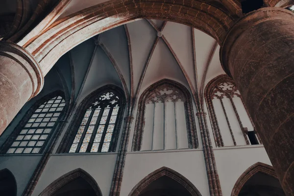 Famagusta, Cyprus September 27, 2019  Inside of the Lala Mustafa Pasha Mosque formerly St. Nicholas Cathedral.