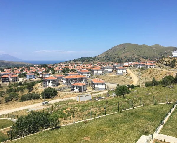 Gokceada Imbros Eiland Turkije Centrum Uitzicht Egeïsche Zee Stad Canakkale — Stockfoto