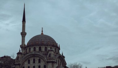 Istanbul Beyoglu Turkey 02.22.2023  Nusretiye Mosque is an ornate mosque located in Tophane district of Beyolu, Istanbul, Turkey. It was built in 18231826 by Sultan Mahmut II.