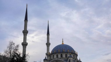 Istanbul Beyoglu Turkey 02.22.2023  Nusretiye Mosque is an ornate mosque located in Tophane district of Beyolu, Istanbul, Turkey. It was built in 18231826 by Sultan Mahmut II.