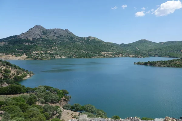 Gökçeada Sulama Barajı 'ndan manzara, Imbros Adası Canakkale Türkiye.