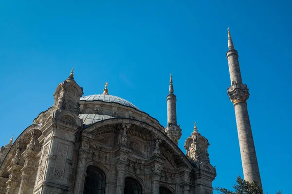 Részlet Ortakoy Mecset Ismert Grand Mecidiye Camii Besiktas Istanbul Törökország — Stock Fotó