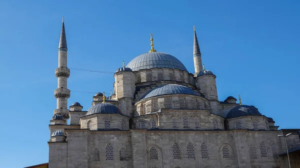 Αρχιτεκτονικές Λεπτομέρειες Της Yeni Cami Νέο Τζαμί Τρούλος Του Νέου — Φωτογραφία Αρχείου