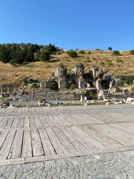 Ancient Ruins Pergamon Ancient City Selcuk Izmir Turkey — Stock Photo, Image