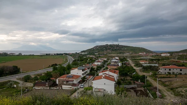 Gkceada Imbros島市内中心部の景色と建物 Kaleky村 Semadirek Samothrace エーゲ海の北東に位置するトルコ最大の島です — ストック写真