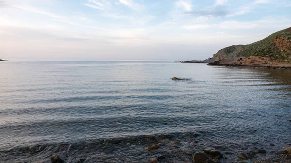 Pláž Yildiz Koy Při Západu Slunce Která Nachází Gokceada Řeckým — Stock fotografie