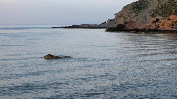 Pláž Yildiz Koy Při Západu Slunce Která Nachází Gokceada Řeckým — Stock fotografie