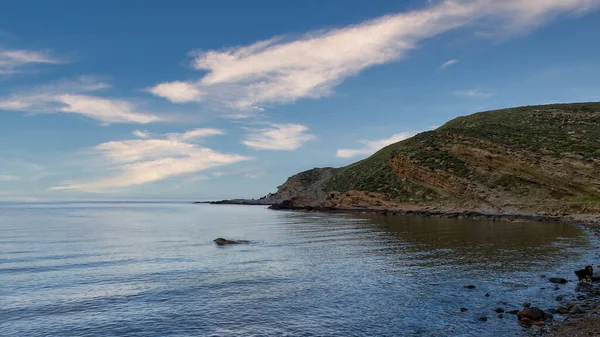 Widok Plażę Yildizkoy Gokceada Wyspa Imbros Wybrzeże Yildizkoy Jest Jedną — Zdjęcie stockowe