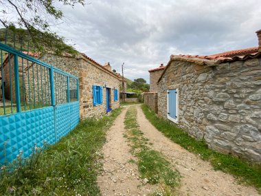 Gökçeada, Türkiye - 18 Mayıs 2023; Eski Bademli Göçeada 'da (Imbros) ünlü bir tarihi köydür.