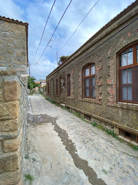 Gokceada Canakkale Turkey May 2023 Old Bademli Famous Historical Village — стоковое фото