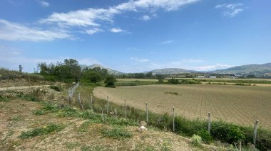 Ulusal havaalanı yakınlarındaki Zeytinlikoy köyündeki geniş tarım alanı - Gökçeada İmbros Adası, Canakkale