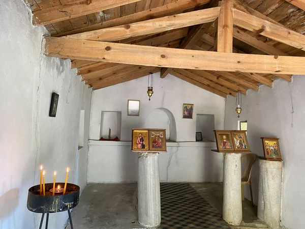 Gokceada Canakkale Turkey 2023 Small Orthodomountain Church Gokceada Imbros Island — 스톡 사진