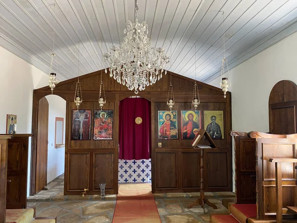 stock image Gokceada, Canakkale, Turkey, May 28, 2023: The Church of Constantine and Helena, one of the historical churches of Gokceada