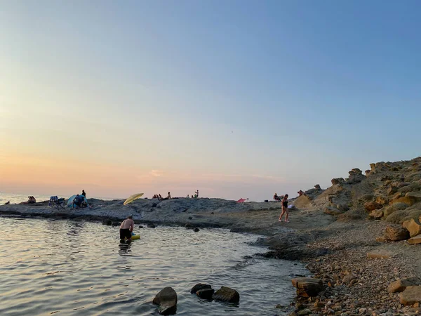 Gokceada Canakkale Turki Juni 2023 Pemandangan Pantai Yildizkoy Gokceada Pulau — Stok Foto