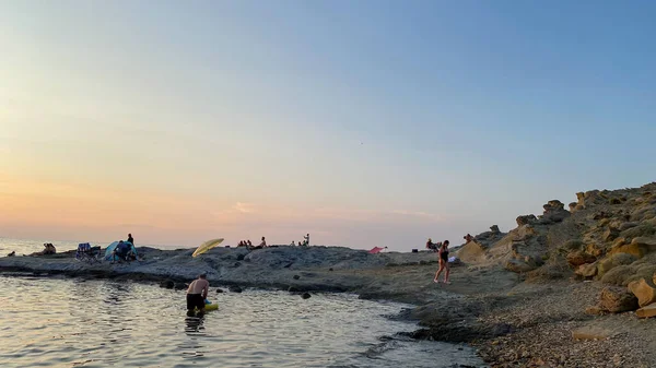 2023年6月28日トルコ アナカレ島 ゲカダ2023年6月28日 イムブロス島 ゴッケダ島のイルディツコイのビーチビュー Yildizkoy海岸は その水中国立公園と人気のビーチの一つです — ストック写真
