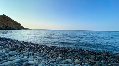  Mavi Körfez (Mavi Koy), Gökceada Yıldız Körfezi 'nin yanındaki su altı milli parkı. Imbros Adası, Canakkale, Türkiye