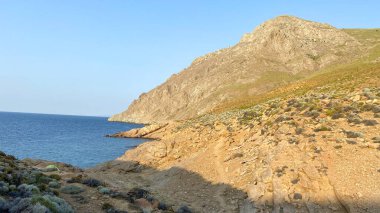 Mavi Körfez (Mavi Koy), Gökceada Yıldız Körfezi 'nin yanındaki su altı milli parkı. Imbros Adası, Canakkale, Türkiye