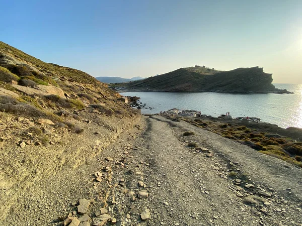 Blick Auf Den Strand Von Yildizkoy Arkadien Auf Der Insel — Stockfoto