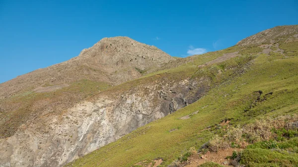 蓝湾地貌景观位于加纳卡莱戈卡达的Yldzkoy地区的群山之间 英布罗斯岛 — 图库照片