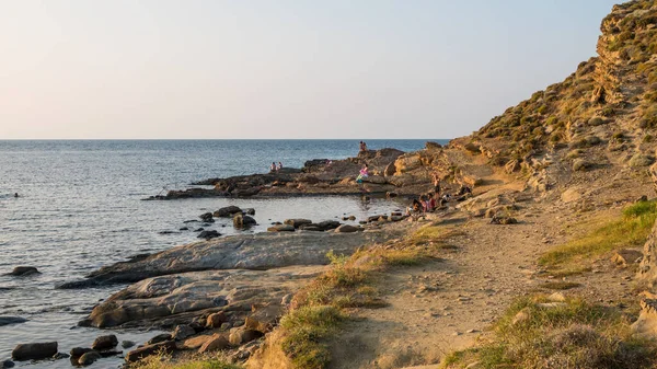 Gokceada Canakkale Turki Juli 2023 Pemandangan Pantai Yildizkoy Gokceada Pulau — Stok Foto