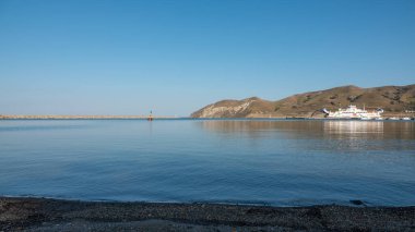 Gökçeada, Çanakkale, Türkiye-9 Temmuz 2023: Gökçeada 'daki Kuzu limanı. Türkiye' nin en büyük adası olan Gökçeada, Çanakkale ilinin kırsal kesidir.