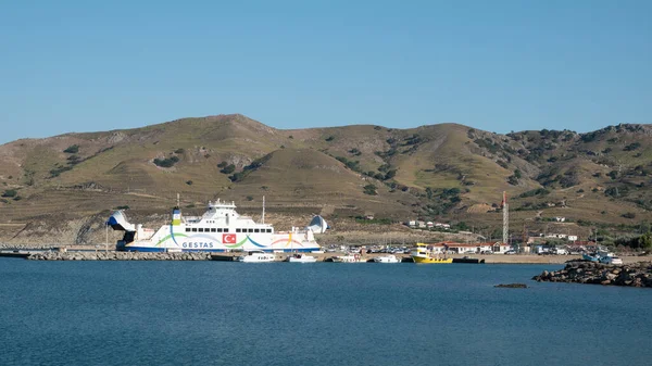 Гокчеада Чанаккале Турция Июля 2023 Года Порт Куфапорт Острове Гокчеада — стоковое фото