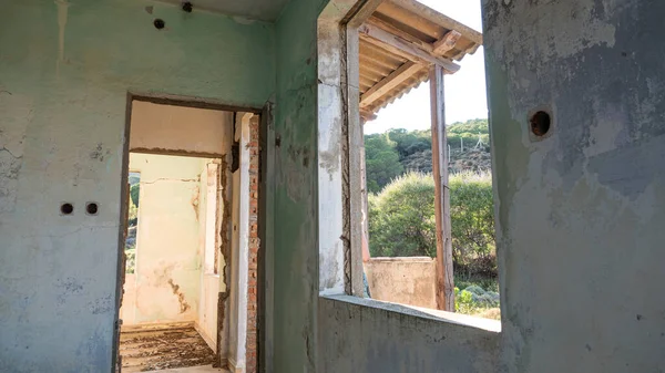 Detalles Interiores Una Casa Verano Abandonada —  Fotos de Stock