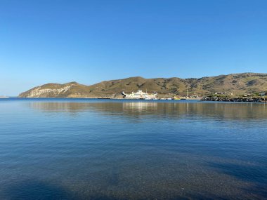 Gökçeada, Çanakkale, Türkiye-9 Temmuz 2023: Gökçeada 'daki Kuzu limanı. Türkiye' nin en büyük adası olan Gökçeada, Çanakkale ilinin kırsal kesidir.