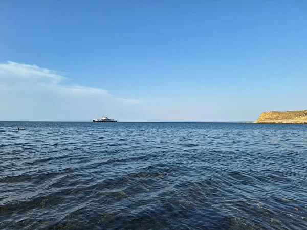 Playa Del Puerto Kuzu Kuzu Limani Isla Gokceada Gokceada Que — Foto de Stock