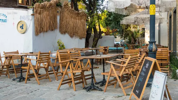 Gokceada Canakkale Turkey Июля 2023 Года Ресторан Briza Туристическое Кафе — стоковое фото