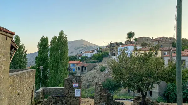 Tepekoy Agridia Adalah Sebuah Desa Yunani Bersejarah Yang Terkenal Pulau — Stok Foto