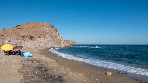 Una Vista Desde Playa Laz Bay Gokceada Una Playa Arena — Foto de Stock