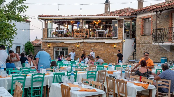 Гокчеада Турция Августа 2023 Года Ресторан Ангелы Таджики Исторической Греческой — стоковое фото