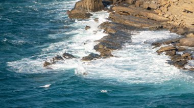 Gkeada, Anakkale 'de rüzgarlı bir günde Yldzky' nin (Arcadia) deniz manzarası. Imbros Adası