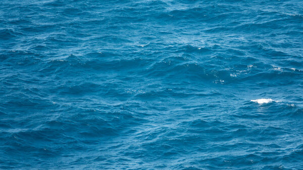 close up view of Wavy North Aegean Sea on a windy day