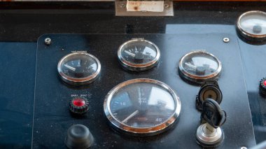 Tekne göstergesi Enstrüman Paneli, Renk Yağı Seviyesi Su Sıcaklığı Yağ Basınç Göstergesi Gemi, yat göstergesi
