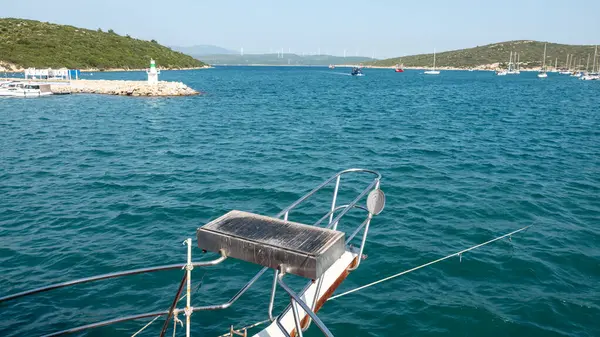 Zeevruchten Barbecue Zee Een Toeristisch Bootdek Mugla Turkije — Stockfoto