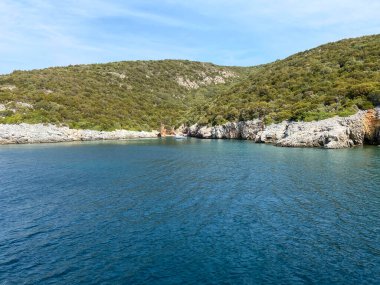 Sigacik Seferihisar İzmir kıyılarının panoramik manzarası, Türkiye