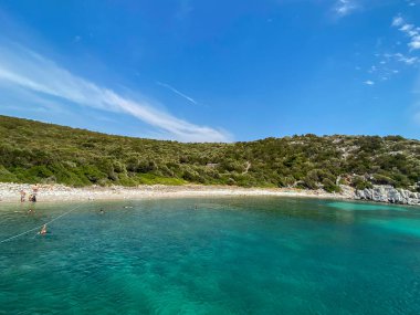 Sigacik Seferihisar İzmir kıyılarının panoramik manzarası, Türkiye