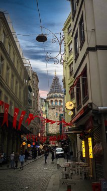 stanbul, Turkey - 30 October 2023 29 October Celebrate Galata Tower With Turkish Flag. 23 april or 19 may or 30 august or 29 october background photo