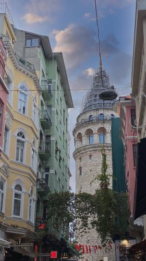 stanbul, Turkey - 30 October 2023 29 October Celebrate Galata Tower With Turkish Flag. 23 april or 19 may or 30 august or 29 october background photo