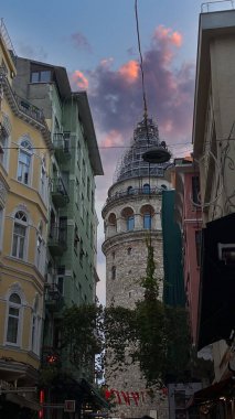 stanbul, Turkey - 30 October 2023 29 October Celebrate Galata Tower With Turkish Flag. 23 april or 19 may or 30 august or 29 october background photo