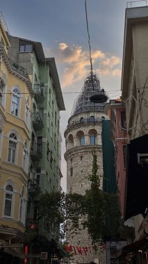 stanbul, Turkey - 30 October 2023 29 October Celebrate Galata Tower With Turkish Flag. 23 april or 19 may or 30 august or 29 october background photo