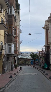 Istanbul, Turkey September 30, 2023: Historical buildings of Beyoglu (Beyolu) Taksim, Beyolu is a touristic district with the most historical buildings in Istanbul.
