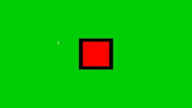 Kutu ve Satır Simgesinde 6 Gün Animasyonu, Günlerin Kırmızı ve Kara Kutularda Olduğu, 6 Numara Beyaz Kutu Hattı 'nda.