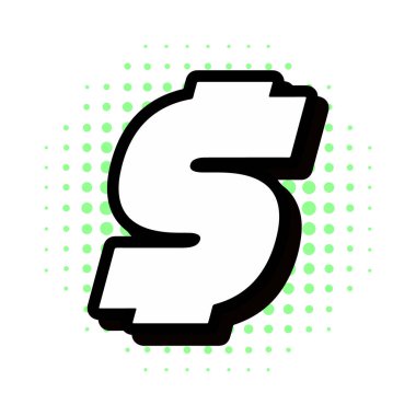 Dolar işareti. vektör illüstrasyonu